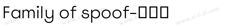 Family of spoof字体转换
